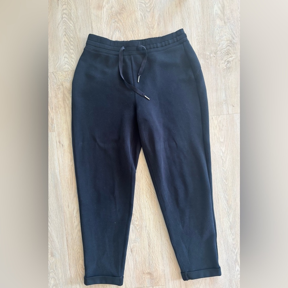 Spanx fleece Cotton lounge Comfy pants Pajamas Jogger Sz Medium Black